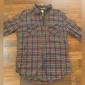 44MM Legendary Goods Work Wear Plaid Button Up Shirt Men’s Small 100% Cotton